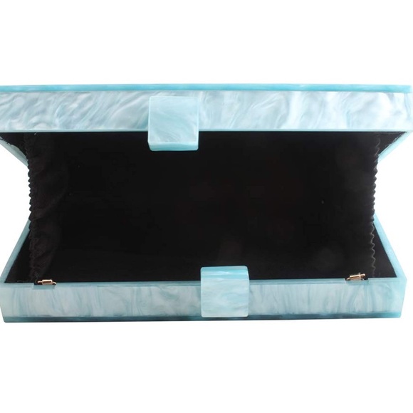 Blue eye acrylic clutch purse new - Picture 6 of 9